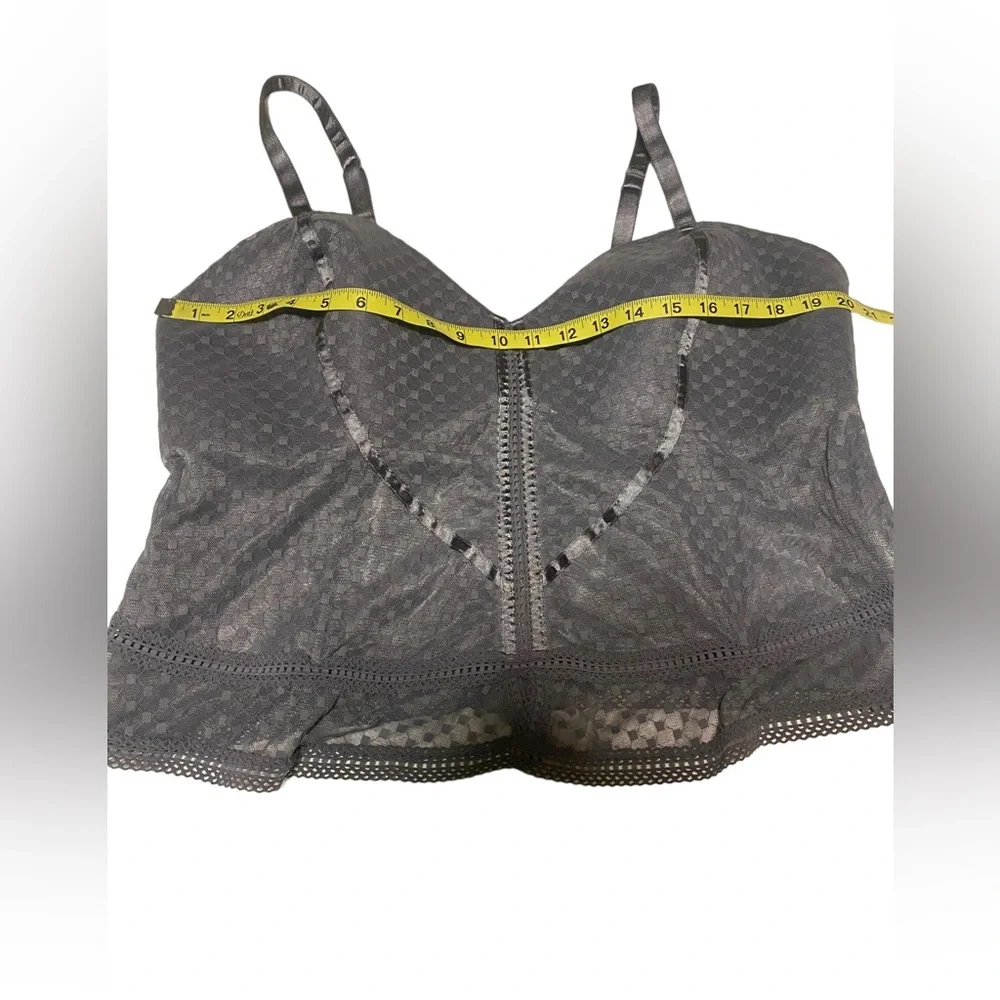 Cacique Intimates Lingerie Gray Corset Top Women’s Plus Size 26/28